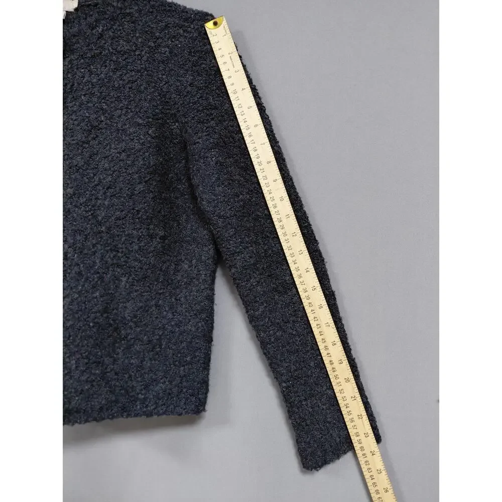 J.Crew Wool Blend Gray Button Front Cardigan Sweater Women Size S